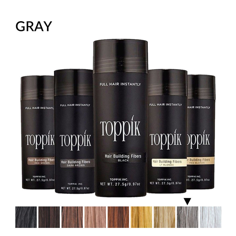 Toppik vlakna za kosu, Grey / Siva (velika 27,5 g, do 50 nanosa)
