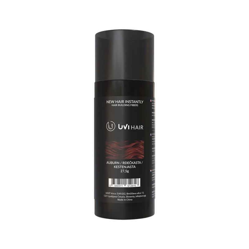 UVI Hair lasna vlakna, AUBURN / rdečkasta (veliki 27.5 g, do 50 nanosov) UVI Hair lasna vlakna, AUBURN / rdečkasta (veliki 27.5 g, do 50 nanosov)