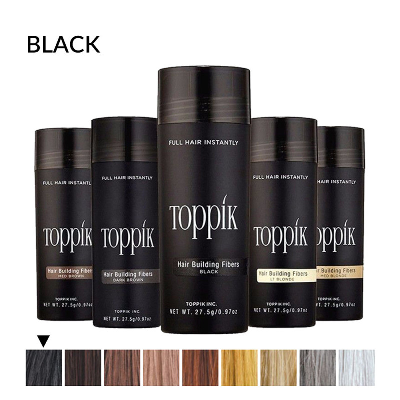 Toppik vlakna za kosu, Black / Crna (velika 27,5 g, do 50 nanosa)