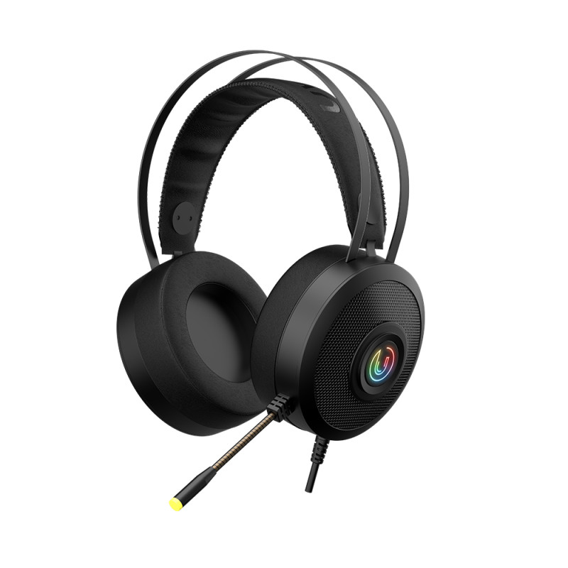 UVI Gear Wrath 7.1 V2 Gaming Headphones UVI Gear Wrath 7.1 V2 gaming headphones with RGB lighting and inline volume and microphone controller