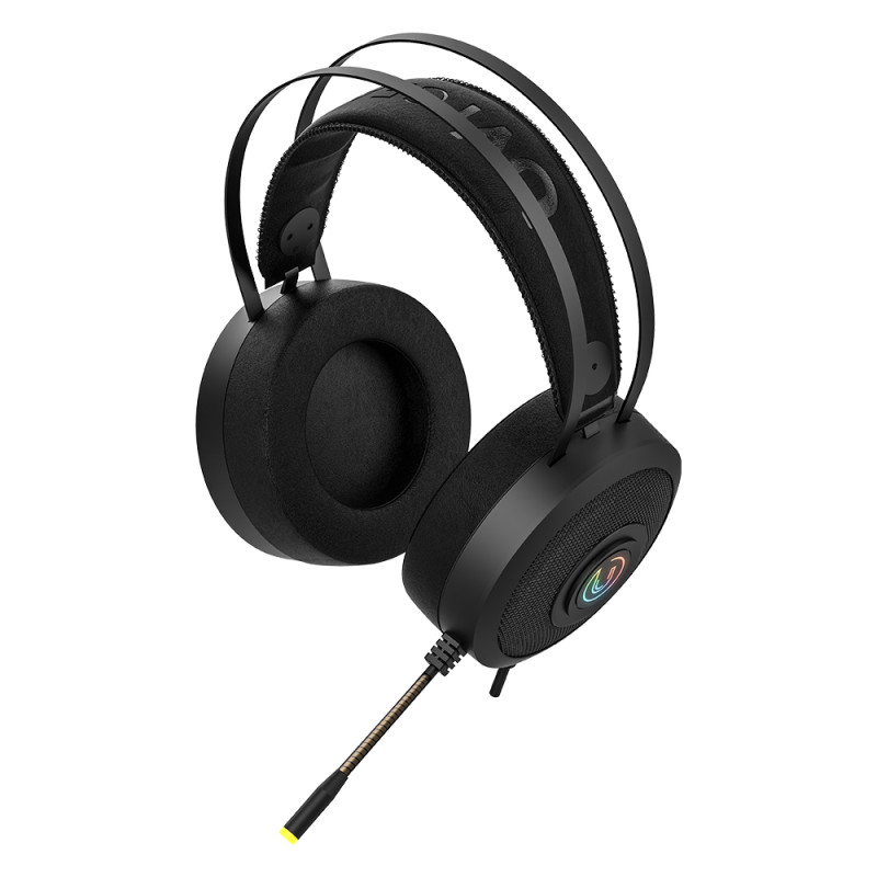 UVI Gear Wrath 7.1 V2 Gaming Headphones UVI Gear Wrath 7.1 V2 gaming headphones with RGB lighting and inline volume and microphone controller