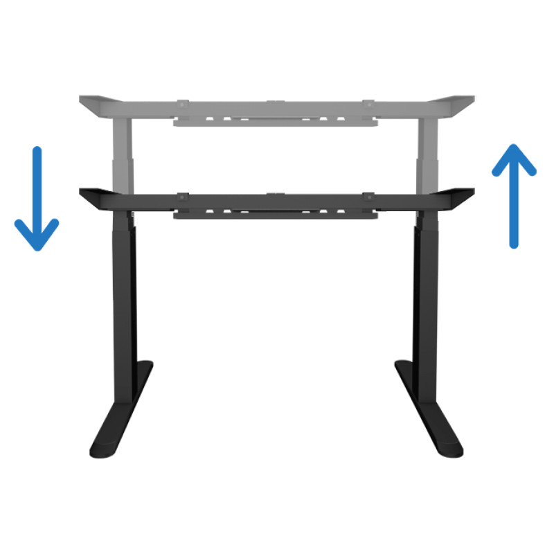 UVI Desk električno nastavjliva miza - naravni hrast 140 cm x 75 cm