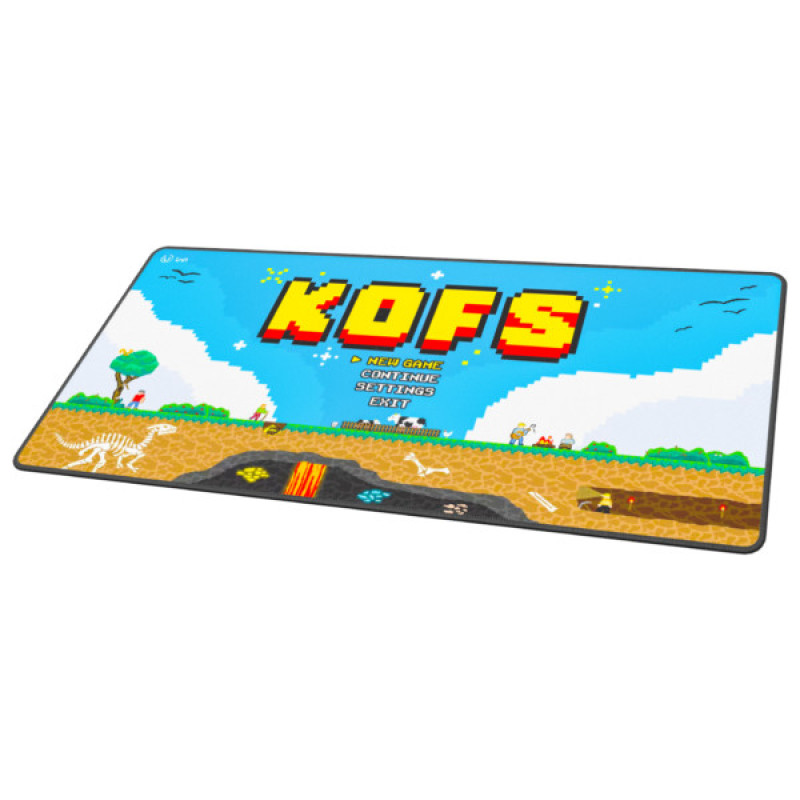 UVI x KOFS Inferno XXL Mousepad 900x450mm UVI x KOFS Inferno XXL mousepad, 900 x 450 mm, with stitched edges and rubber anti-slip base, KOFS edition