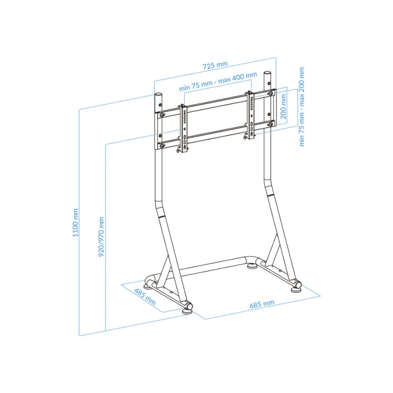 UVI Racing SIM samostojno stojalo za monitor/TV UVI Racing SIM samostojno stojalo za monitor/TV