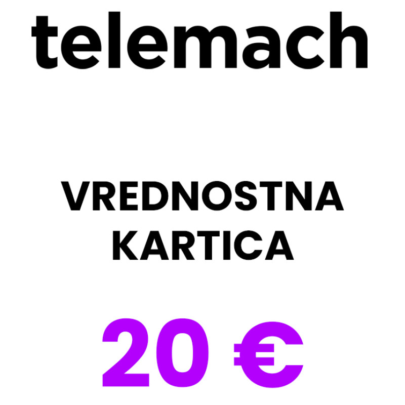 Telemach Value Card 20 EUR Prepaid Voucher Telemach Value Card 20 EUR