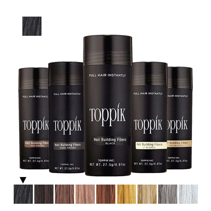 Toppik vlakna za kosu, Black / Crna (velika 27,5 g, do 50 nanosa)