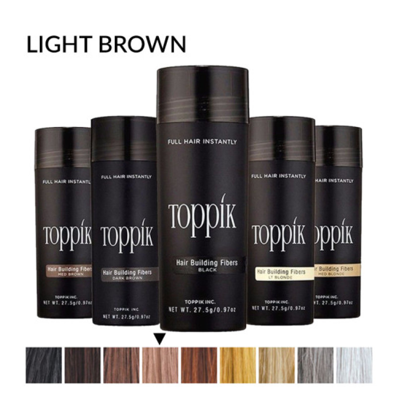 Toppik vlakna za kosu Light Brown 27,5 g Toppik vlakna za kosu, Light Brown / Svijetlo smeđa (velika 27,5 g, do 50 nanosa)