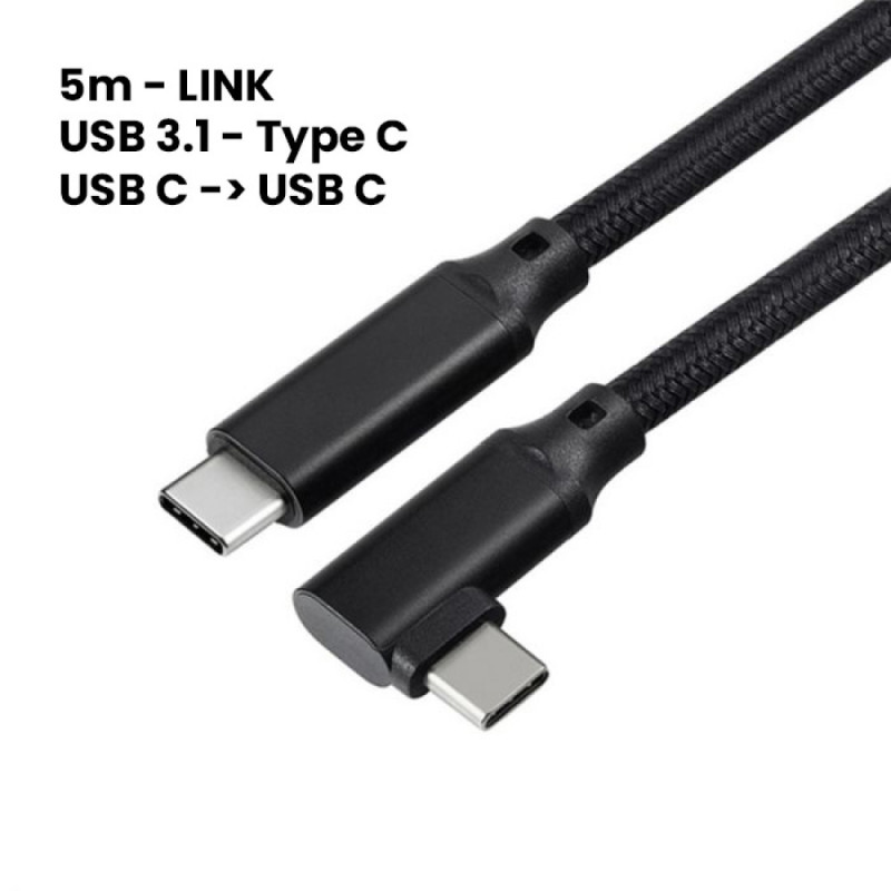 Meta Quest 3, Quest 3S, Quest 2 ali PICO 4 USB-C kotni kabel 5m Meta Quest 3, Quest 3S, Quest 2 ali PICO 4 USB-C kotni kabel 5m